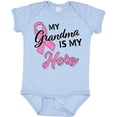 thumbnail image 3 of Inktastic My Grandma is My Hero Breast Cancer Awareness Boys or Girls Baby Bodysuit, 3 of 5