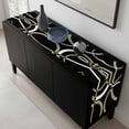 thumbnail image 5 of Black Geometric Table Runner 90 Inches Long, Modern Sage Green White Striped Art Kitchen Coffee Dining Table Decoration for Home Party Birthday Wedding Home Decor 13x90 Inches, 5 of 8
