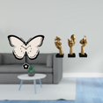 thumbnail image 2 of Reloj de pared de mariposa acrílica y estatuas de pensadores de resina, arte decorativo para oficina, comedor, habitación infantil, estantería de esti, 2 of 8