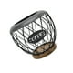 thumbnail image 5 of Soporte para cápsulas de café, soporte para cápsulas de espresso, accesorios de barra de metal con base de madera negro, 5 of 9