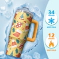 thumbnail image 4 of 30oz Merry Christmas Tumbler with Straw and Handle, Cute Christmas Tree Stainless Steel Insulated Cup Gifts, 4 of 5