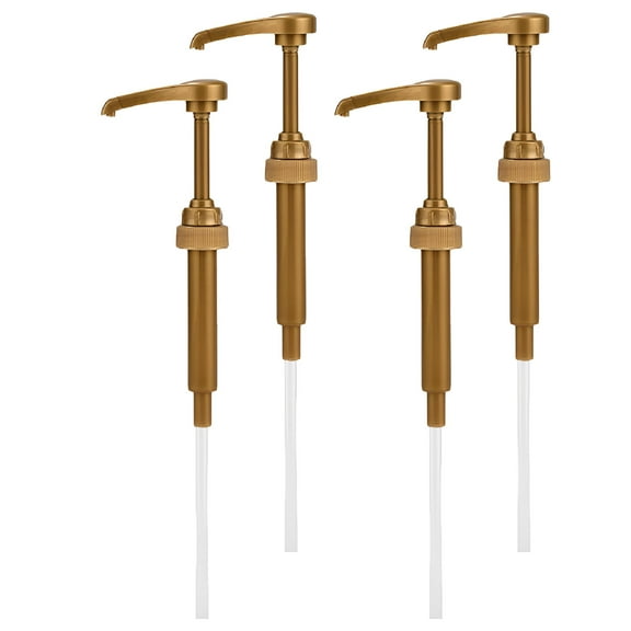 ACDANC Syrup Extrusion Head Drinks Sugar Dispenser Pump Snow Cone Pump Replacement Syrup Bottle Pump (4 Pcs)