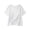 White, variant on TAGOLD Womens Short Sleeve Round-Neck Blouses & Shirts Solid Color Round Neck Loose Half Sleeve Top