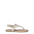 thumbnail image 4 of Time and Tru Women's Hooded Flat Thong Sandals, Wide Width Available, 4 of 7