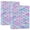 Blue Fish-scale Pattern, variant on D-shaped Binder with 3 Ring - PVC Waterproof 1.5 in Binder with Clear Pocket, Blue Fish-scale Pattern ,1 pack