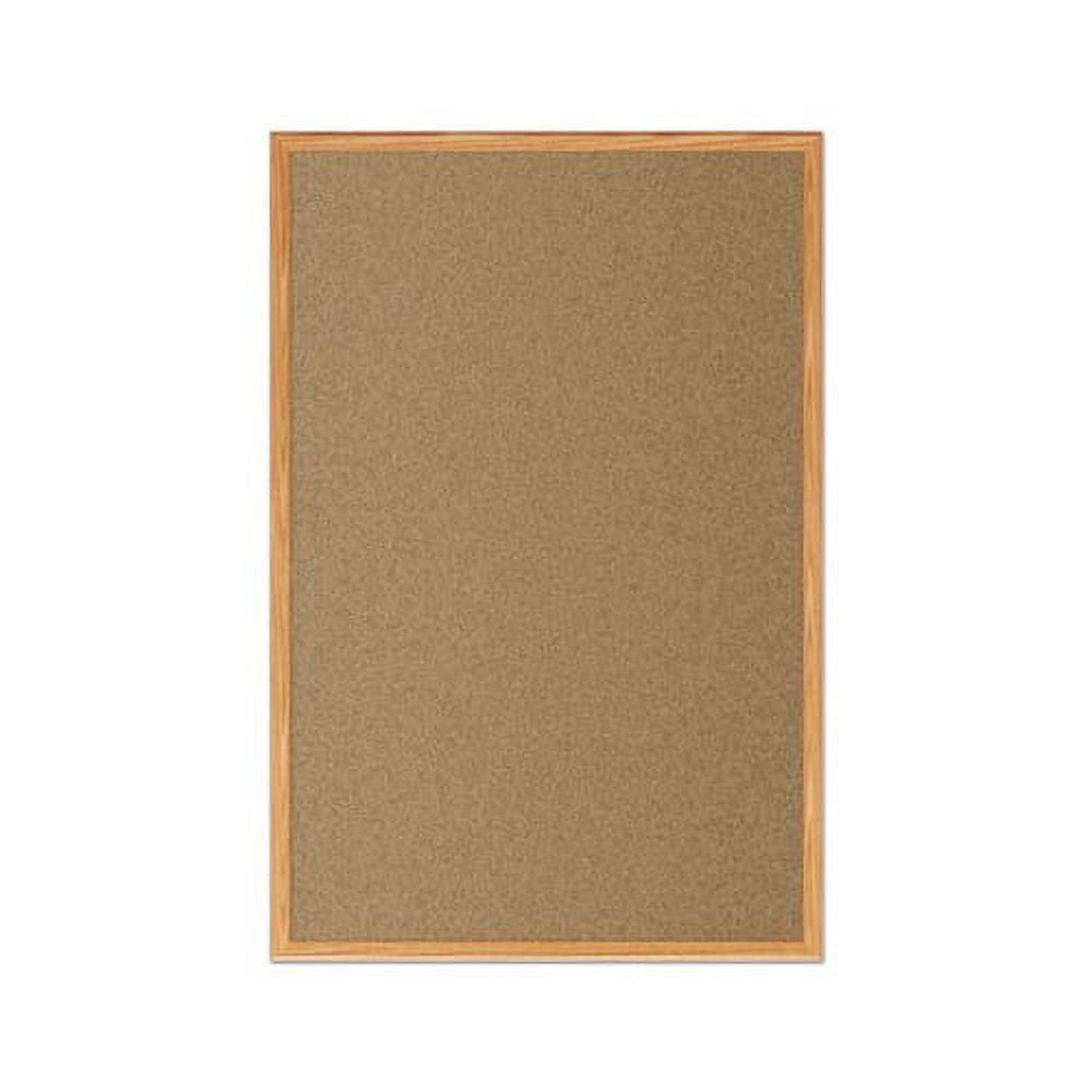 Cork Bulletin Board 48 x 36, Oak Frame