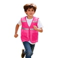 thumbnail image 6 of 2026 New Limit-time Offer, Kids Sleeveless Jacket Student Parent-Child Outdoor Activities Reflective Work Clothes Breathable Mesh Pockets for Boys Girls, 6 of 7