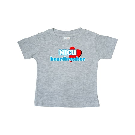 

Inktastic NICU Heartbreaker in Blue with Red Heart Gift Baby Boy or Baby Girl T-Shirt