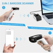 Netum DS2800 Wi-Fi 2D Wireless Barcode Scanner with Charging Cradle, New