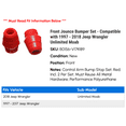 thumbnail image 2 of Front Jounce Bumper Set - Compatible with 1997 - 2018 Jeep Wrangler Unlimited Moab 1998 1999 2000 2001 2002 2003 2004 2005 2006 2007 2008 2009 2010 2011 2012 2013 2014 2015 2016 2017, 2 of 2