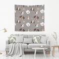 thumbnail image 6 of Cute Dogs Tapestry Wall Hanging Tapestries Happy Colorful Hippie Psychedelic Art Polyester Carpet Wall Decorative for Living Room Bedroom 80x60inch Gift Decor, 6 of 7