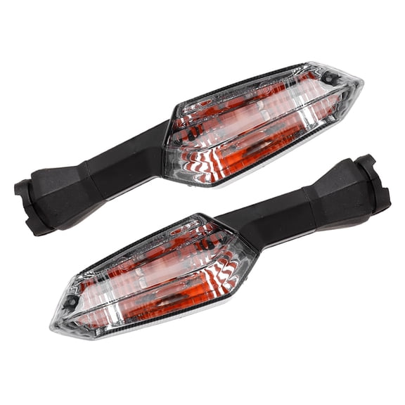 Motorcycle LED Turn Signal Indicator Lights Fit for KAWASAKI Kawasaki Z250 Z750R (Smoked Black)