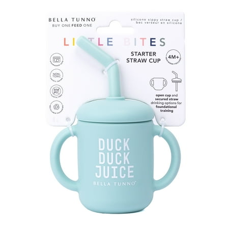 Duck Duck Juice Silicone Starter Straw Cup, 4 oz