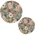 thumbnail image 7 of SKYSONIC Easter Eggs Flowers Trivet Round Hot Pads, Set of 2 Exotic Floral Pot Holder Heat Resistant Trivets Cotton Thread Weave Mats for Kitchen Counter Hot Dishes Pot Teapot Table Decor, 7 of 7