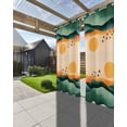 thumbnail image 3 of nqOlkjepod Outdoor Curtains for Patio Waterproof, Green Orange Mountain Outdoor Privacy Panels Grommet, Sunset Birds Abstract Art Blackout Outside Curtains for Porch/Cabana/Pergola 54"x108", 1 Panel, 3 of 8