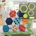 thumbnail image 7 of Qiopertar Under $5 Hexagon Quilt Sewing Template Set, Multi-Shape Cutting Ruler for Patchwork Craft Projects, Quilting Stencil Tool with Etched Lines, 7 of 7