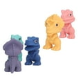 thumbnail image 3 of Juguetes de baño de dinosaurio NikouMX 5 piezas de dinosaurio de baño para bebé suave, 3 of 8