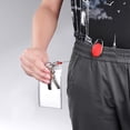thumbnail image 4 of Vicloon Retractable Keychain, 6 Pieces Card Reel Carabiner and Belt Clip with Extendable Nylon Lanyard for ID Card Holder(Color), 4 of 5