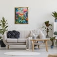 thumbnail image 3 of Stupell Industries Whimsical Garden Landscape Botanical & Floral Painting Gold Floater Framed Art Print Wall Art, 25 x 31, 3 of 10