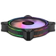 thumbnail image 2 of Cooler Master MasterFan MF140 Halo Duo-Ring Addressable RGB Lighting 140mm Fan, Absorbing Rubber Pads, PWM Static Pressure for 5V 3-Pin ARGB,NOT Work with 4-pin RGB or RGB+12V (Gen-2 MF140 Halo), 2 of 10