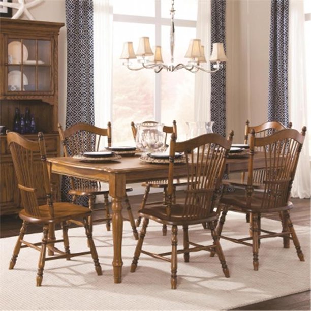 Brooks Furniture 194272 Laminate Top Rectangular Leg Table, Legacy Oak