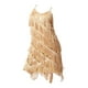 thumbnail image 5 of Vestidos para mujer, vestido, atuendo, cuello en V, ropa de competición para mujer, lentejuelas, borlas S, 5 of 9