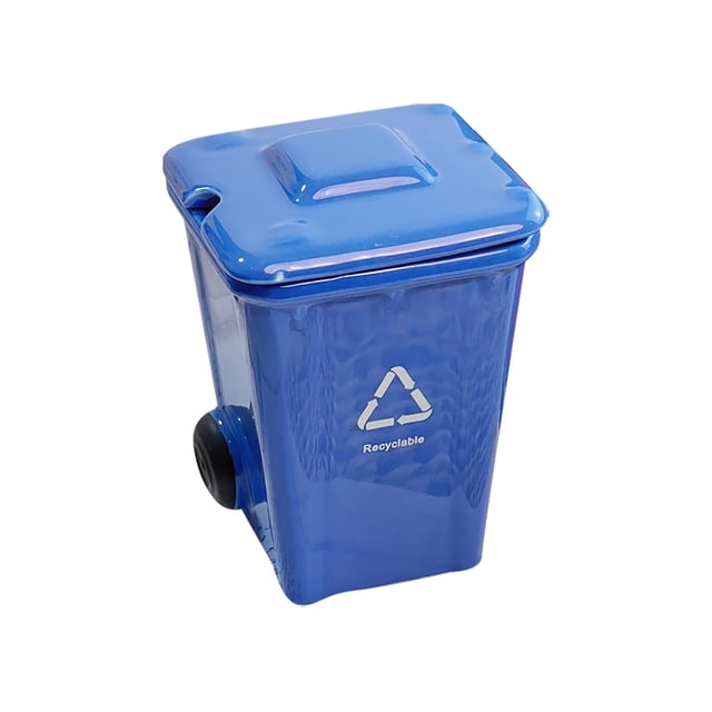 Huanglei Novelty Garbage Can Shaped Mug With Lid Funny Ceramic Coffee Cup For Desk Unique Humorous Drinking Home Idea