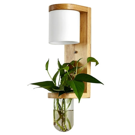 

GadgetVLot Creative Wall Lamp Bedside Lamp Balcony Living Room Aisle Solid Wood Art Led Wall Lamp (No Plants)