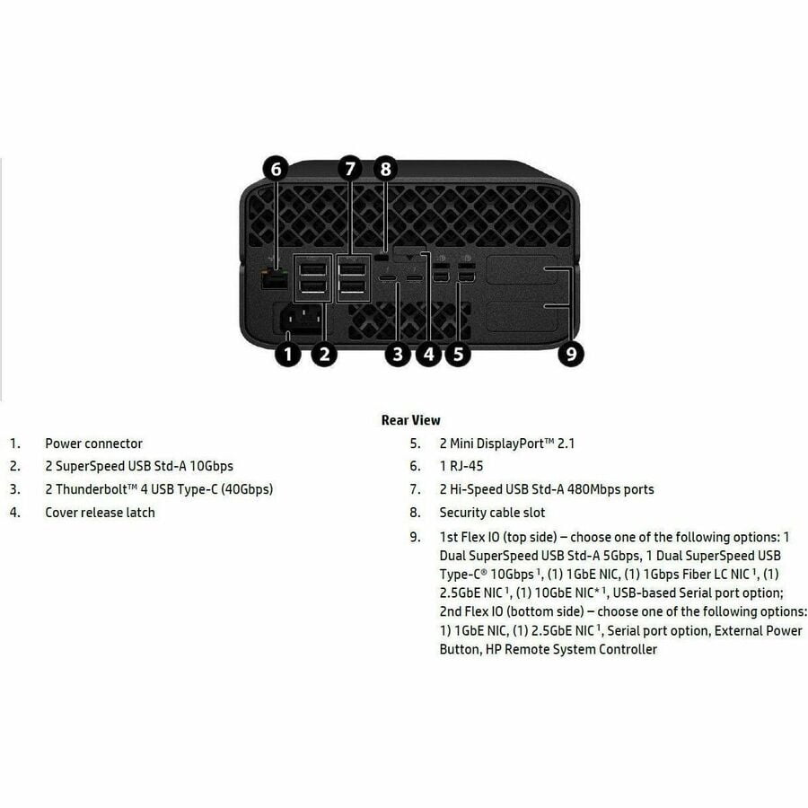 HP Z2 Mini G1a Workstation - 1 x AMD Ryzen AI MAX PRO 385 - 64 GB - 1 TB SSD - Mini PC - Jet Black - AMD Chip - Windows 11 Pro - AMD Graphics - NVMe Controller - 0, 1 RAID Levels - English Keyboard...