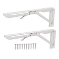 thumbnail image 2 of Floating Shelf Bracket, 34cm/13.39in Collapsible Shelf Bracket 2pcs Cold Rolled Steel  For RV For Boat, 2 of 8