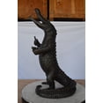 thumbnail image 6 of Nifao Alligator having fun bronze statue - fountain – Garden Water Feature Sculpture, 15"L x 15"W x 31"H, 6 of 10