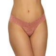 thumbnail image 1 of Hanky Panky Signature Lace Low Rise Stretch Thong, Himalayan Pink, One-Size, 1 of 3