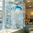 thumbnail image 4 of SLYNSHome Sea Themed Acrylic Wind Chime, 11.8 Inch Colorful Sunlight Reflector, Crystal Hanging Suncatcher for Yard Garden, Sparkling Window Porch Decor, Beach Lover Gift, 4 of 6