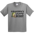 thumbnail image 3 of Inktastic Grandpa's Fishing Buddy Youth T-Shirt, 3 of 5
