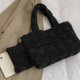 thumbnail image 3 of Bolso Mano Acolchado para Mujer Bolso Hombro Gran Capacidad Con Juego Monedero (negro), 3 of 5