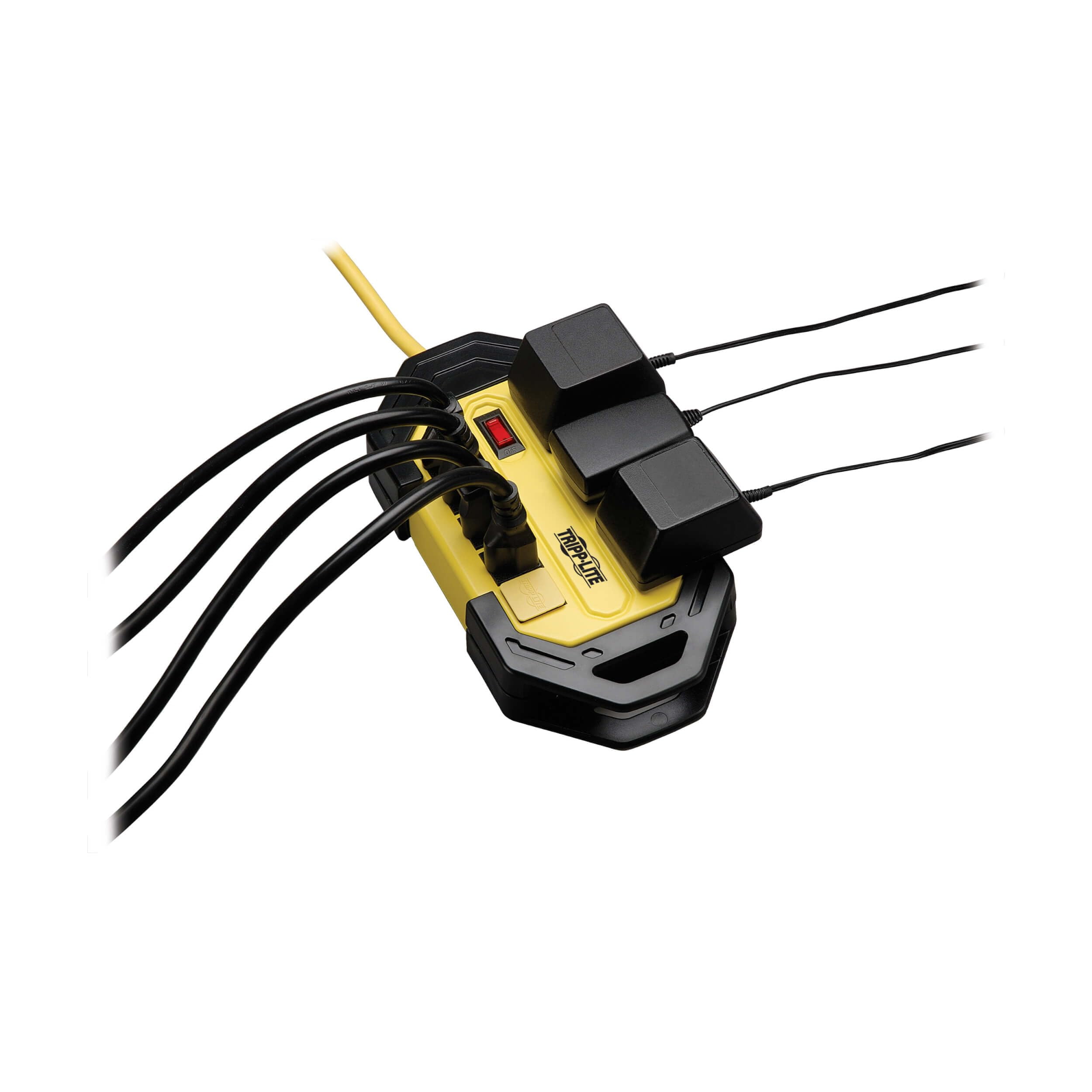 Tripp Lite 8 Outlet Safety Power Strip, 25ft Cord with GFCI 5-15P Plug, Hang Holes (TLM825GF)