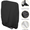 thumbnail image 3 of 2-pack protective covers for folding lounge chairs (black, 7134110 cm), wind protection for garden armchairs, covers for folding lounge chairs, 3 of 4