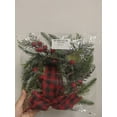 thumbnail image 6 of Dalrosia 2PCS Small Christmas Wreath - Mini Wreaths with Red Berry Pine Eucalyptus Christmas Wreaths for Door Kitchen Cabinets Window Fireplaces Decor, 6 of 6