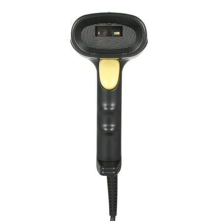 Handheld Wired QR Barcode Scanner 1D 2D USB CMOS Barcode Reader for Mobile Payment Computer Screen Scanning Support QR PDF417 and Data Matrix