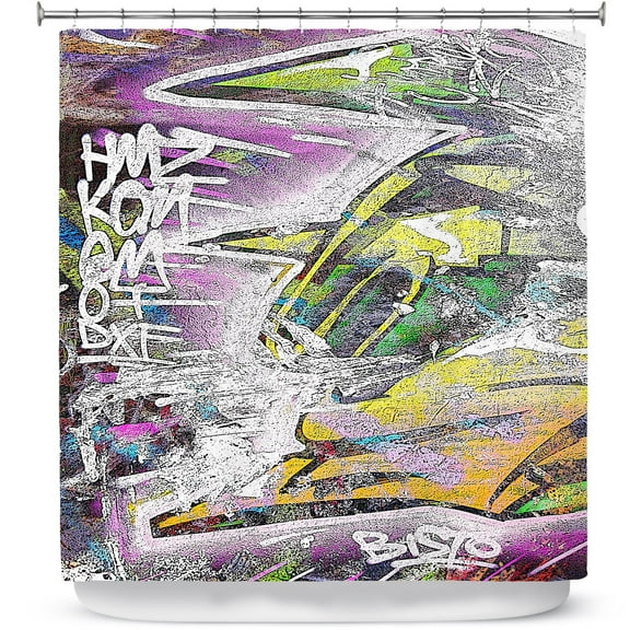 Shower Curtains 70" x 93" from DiaNoche Designs by Martin Taylor - Graffiti 4