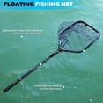 thumbnail image 2 of Floating Fishing Net with Telescoping Handle, Carbon Fiber Ultralight Long Fish Net, Collapsible Landing Net 6.56/7.86Ft, Fishing Gear Kayak Accessories for Bass Trout Salmon, 2 of 11