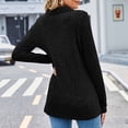 thumbnail image 4 of BLVB Womens V Neck Sweaters Fall Long Sleeve Knit Ribbed Tops Tunic Pullover Sweater Casual Lapel Shirts Blouses, 4 of 7