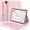 Pink, variant on 7 Color Backlit Detachable Bluetooth Keyboard Case for iPad 9.7" 2018 (6th Gen)/2017 (5th Gen)/iPad Air 2/Air 1, Smart Folio Cover with Pencil Holder,Black