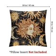 thumbnail image 4 of Acheng Sun and Moon Throw Pillow Covers,Modern Home Decor for Outdoor Sofa Bedroom Car,Set of 2 White(Two Size Print) 18x18in, 4 of 7