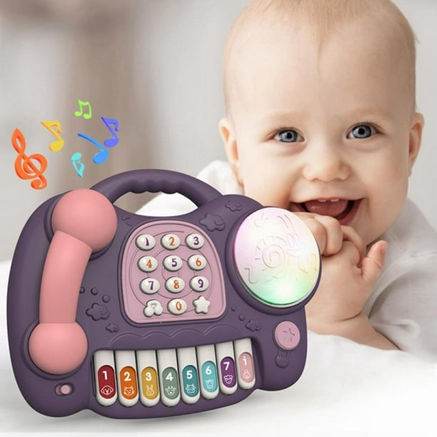 Telephone Drum Toy Baby Musical Toys, Toddlers Pretend Phone Call with