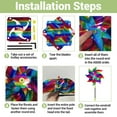 thumbnail image 6 of 12 Pcs Reflective Pinwheels Outdoor, Wind Spinners for Yard & Garden, Sparkly Bird Repellent Windmill Scare Birds Away, Deterrent Devices for Outside Patio Lawn Spring Decor (Colored), 6 of 6