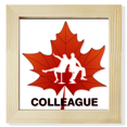 thumbnail image 1 of Colleagues Outline Painting Men Women Square Picture Frame Wall Tabletop Display, 1 of 3