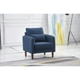 thumbnail image 2 of Navy Stationary Fabric Basic Chair with Throw Pillow, 2 of 2