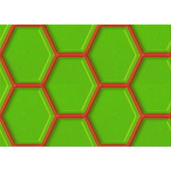 Ahgly Company Machine Washable Indoor Rectangle Transitional Lime Green Area Rugs, 2' x 3'