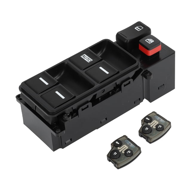 Interruptor de ventana eléctrica Unique Bargains para el lado del conductor delantero izquierdo para Honda Accord 2003-2007 Negro